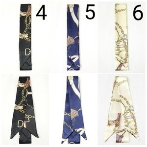 New! 2pc Any Design From 4 to 6 Satin Scarves
